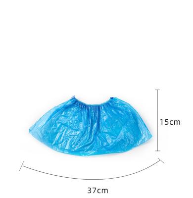 China Disposable PE and CPE Disposable Plastic Shoe Cover for Indoor Non-slip Foot Cover for sale