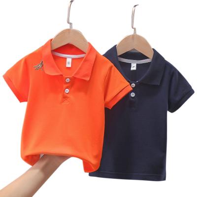 China Breathable Children 2-7 Years Old Kids Sports Clothes Baby Boy Polo Shirt Cotton With Button Summer Boy Polo T-shirt for sale