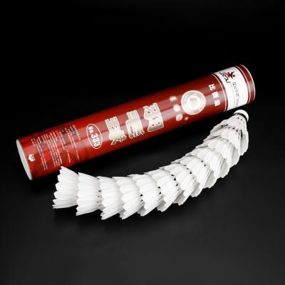 China Professional Tournament China Manufacturer Selling 12pcs Tube Duck Feather Ball Lace Badminton Winner Shuttlecock For Training for sale