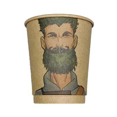 China Biodegradable Single Wall Paper Cup Delivers Wholesale 8oz 12oz 16oz Environmentally Conscious Single Wall Disposable Paper Cups Customized for sale