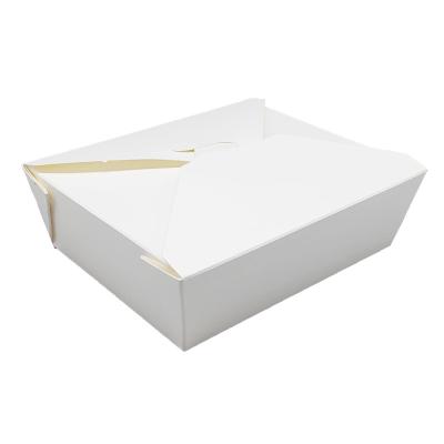 China Recyclable Food Container Customized 450PCS/CNT Salad Paper Box Wholesale Wrapping Paper Lunch Box Waterproof Sushi Salad Packaging Paper Box for sale