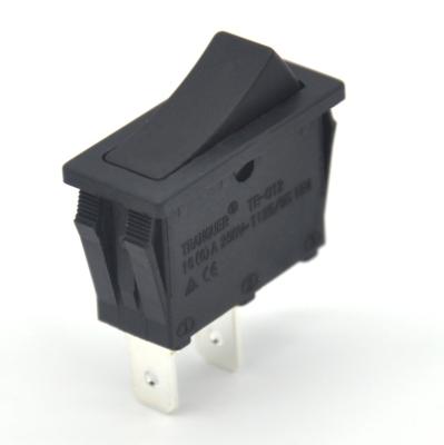 China The Socket Every 2 Black Step 16(6) 250V Non-Illuminated Rocker Switches On-Off The 2 Pin Momentary () for sale