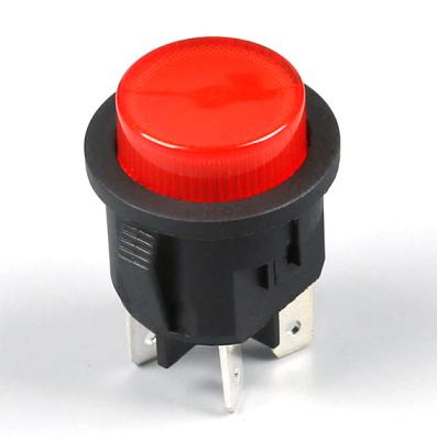 China High Quality Round Plug Diameter 20mm On Off 2 Positions Push Button Switch T125 16A 250V Tranquer for sale