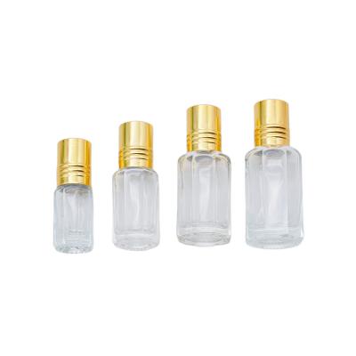 China Cosmetic Wholesale empty essential oil mini perfume roller ball bottle clear 3ml 6ml 10ml cosmetic glass roll on bottle with cap for sale