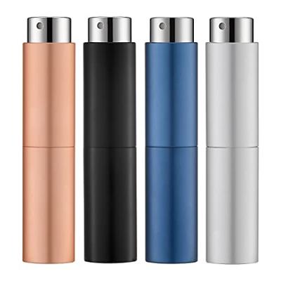 China Non Spill 8ml 10ml 15ml  aluminum empty Mini Refillable Perfume Atomizer Bottle Atomizer Travel Size Spray Bottle for sale