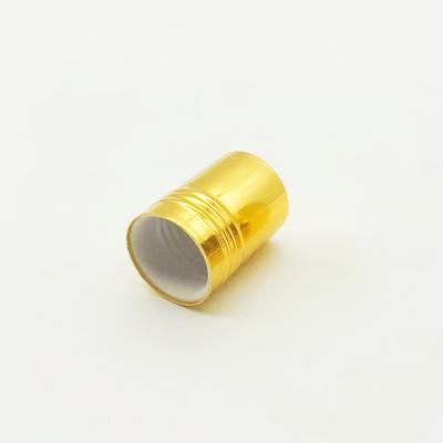 China Non Spill Logo Printing 20mm Metal Screw Cap Aluminum Fragrance Cap Perfume Cover with competitive price for sale