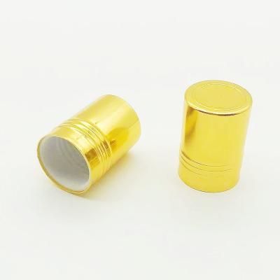 China Non Spill Perfume packing accessories 20mm screw aluminum lids cosmetic bottles cap cover top for sale