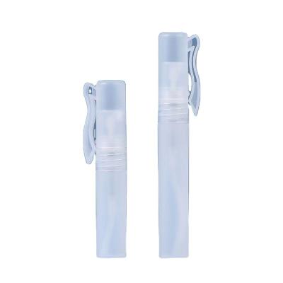 China Perfume Eco-friendly Round Bottom Clear Plastic Perfume Bottle Sprayer with Cap for sale