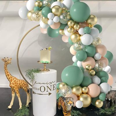 China Avocado Green Garland Chain Balloon Arch Kit Birthday Wedding Party Balloon Decorations for sale