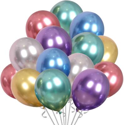 China 12 inch Latex Balloon Metallic Color Birthday Party Latex Balloon 5 inch10 inch Eco-friendly for sale