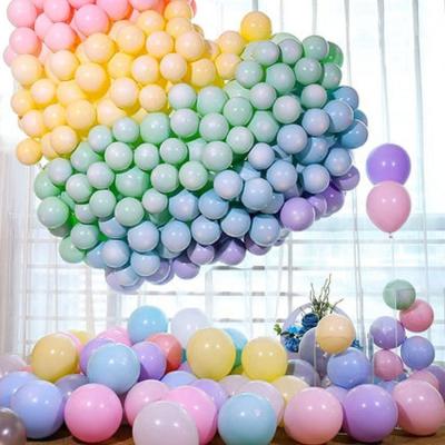 China Custom Eco-friendly Baby Shower Decoration Package / Printing Macaron Color Party Pastel Decorative Garland Balloons for sale