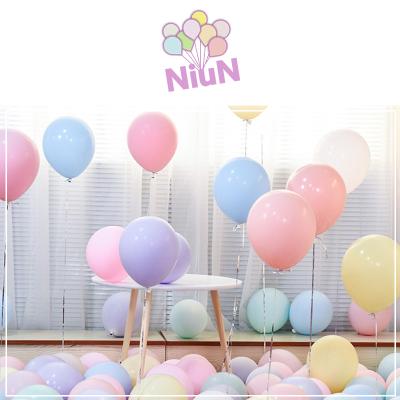 China Eco-Friendly In Stock 12 Inch Macaron Pastel Colorful Soft Pastel Latex Balloon Home Decoration Balloons Multi-size Supplier for sale