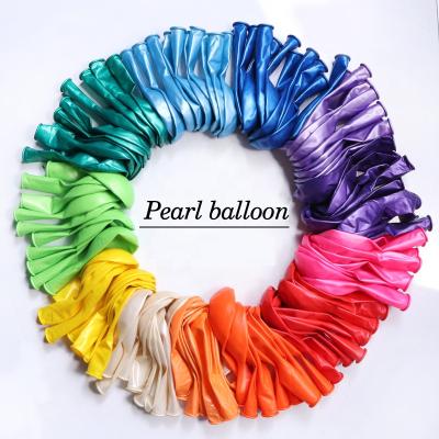 China Eco-friendly Round Wedding Party Birthday Latex Balloon Pearl Balloon Decorative Wholesale for sale