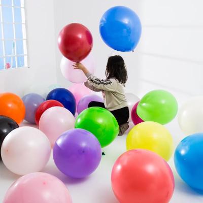 China Various kinds of 18inch latex balloons decorations eco-friendly compleanno matt palloncini balloons manufacturer for sale