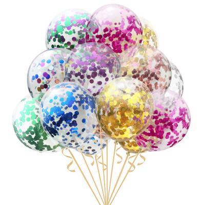 China Wholesale Custom Multicolor Eco-friendly Confetti Balloons Confetti Balloons Latex Rose Gold Confetti Balloons For Party for sale