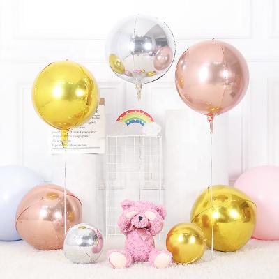 China 2021 Amazon New Arrivals Eco-friendly Hot Selling Colorful Round Shape 4D Foil Balloons For Party Decoration for sale