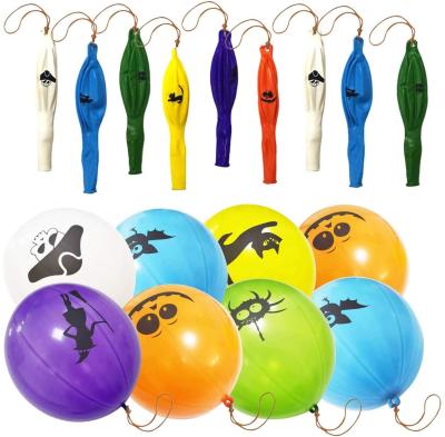 China AMAZONE Low MOQ Eco-friendly Supply 18 Inch Big Baby Punch Latex Neon Balloons With Rubber Band Handles Punching Balloon for sale