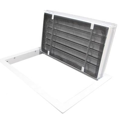 China Modern Ventilation Return Air With Filter Duct Grill Aluminum Window Blade Louver Frames Large Hinged Open Door for sale