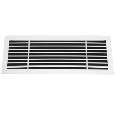 China Customized simple structure single layer rainproof air vent louver linear central air conditioner louver duct air outlet for sale