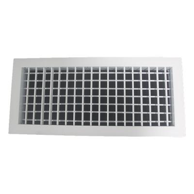 China High Quality Simple Structure Wall Duct And Pipe Covers For HVAC Whip Double Deflection Air Grille for sale