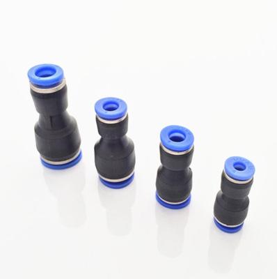 China energy & PG6-4 8-4 8-6 10-6 10-8 12-8 12-10 16-12mm Extracting Pneumatic PG Fittings Reducer Change Diameter Connector for sale