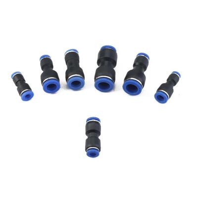 China energy & Pulling Diameter PG12-8 Uneven Air Tube Fitting Straight Union , One Touch Press In Pneumatic Fitting Connectors for sale