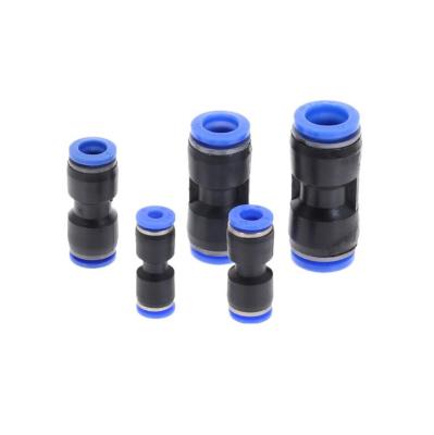 China energy & Quick Mining PU-4 PU-6 PU-8 PU-10 PU-12 Plastic Straight Pneumatic Connector Air Fittings Kits for sale