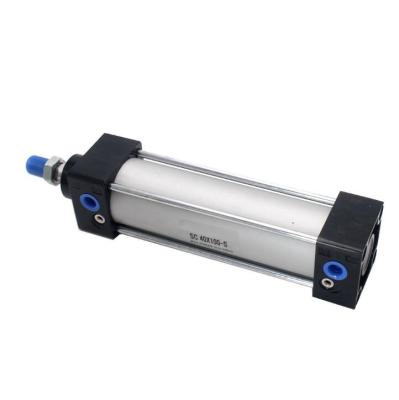 China Building Material Stores Scrub Compact Double Acting SC 100mm Standard Pneumatic Air Cylinder SC40*100/40mm Hole for sale