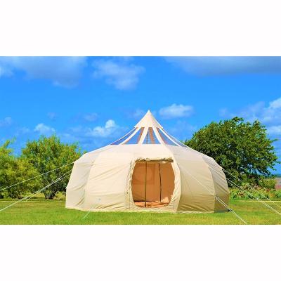 China Extended Type Mongolian Yurt Tent For Sale Large Space 3 Sizes Outdoor Canvas Camping Waterproof Four Season Glamping Luxury Tent for sale