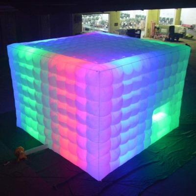 China Party Nightclub Fancy House Portable Indoor Outdoor Inflatable Air Cube Tent For Event Business Party Wedding Show Display for sale