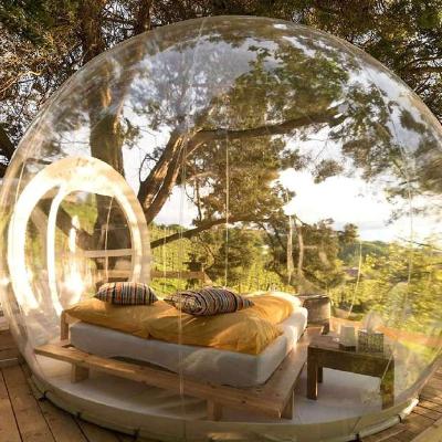 China Beautiful Camping Outdoor Inflatable Bubble Dome Tent with Transparent Blower House Tent for Hotel Camping Wedding Product Display for sale