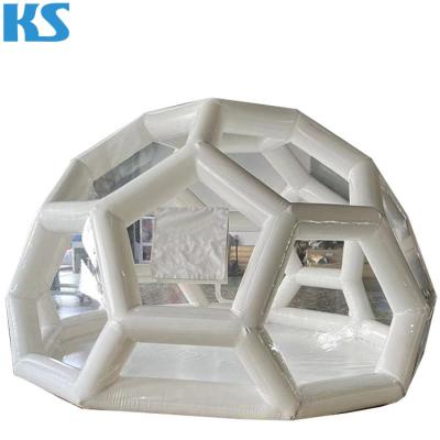 China 3M-6m Dia PVC Dome Tent Outdoor Clear Inflatable Tent Event Inflatable Transparent Bubble Tent House For Advertising for sale