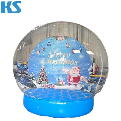 China Christmas Advertising Size Inflatable Human Snow Globe For Christmas / Giant Inflatable Snow Globe For Outdoor for sale