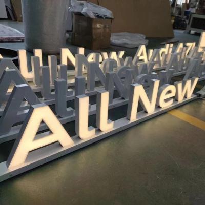 China Building Maker Free Design Custom Business Sign Acrylic Led Backlit Letter Sign for sale