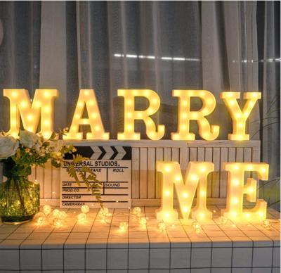 China Wedding Romantic Proposal Events Wedding Marry Me Decoration Sign Giant Light Up Bulbs Marquee Letters for sale