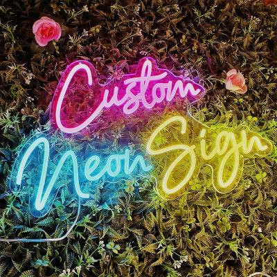 China Shops Factory Signage 12V Custom Outdoor Advertising LED Acrylic Neon Sign For Party Decors for sale