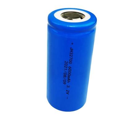 China All Electronic Cycindrical 32700 6000mah Lifepo4 Rechargeable Battery for sale