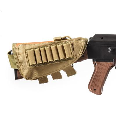 China Tactical Anti-Theft Multifunctional Military Shotgun Buttstock Shell Holder Bag And Cheek Rest for sale