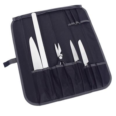 China Chef Knife Roll Storage Bag Cutlery Carrier Pocket Holder Heavy Duty Folding Kitchen Knife Cases Organizer for sale