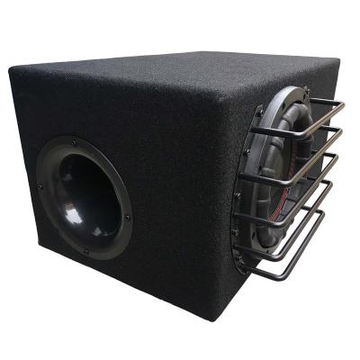 China Game Music Subwoofer Enclosure RMS 250W Passive Subwoofer with Steel Bar Loaded Boom Bass Box Wooden Boxes MDFSpeaker Box with Sub Woofer for sale