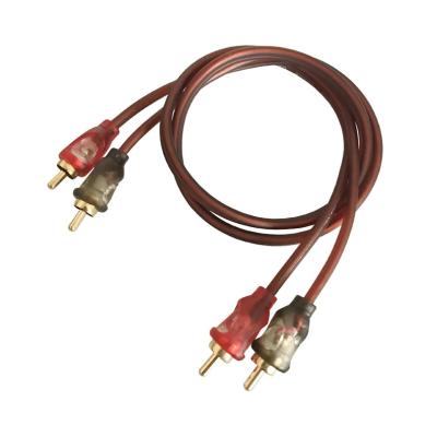 China Silver Plated Speaker OFC / CCA TCCA Connector RCA Gold Cable for sale