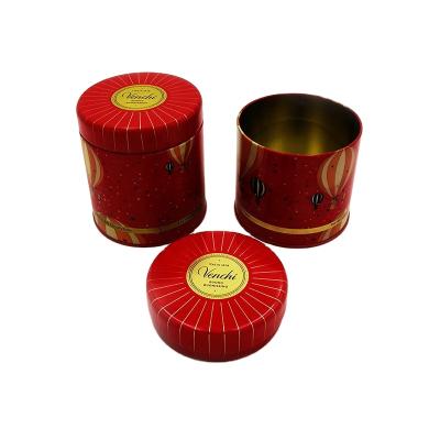 China Recycled materials wholesale airtight metal tea tin container tea canister tea canister tin canister packing box for sale