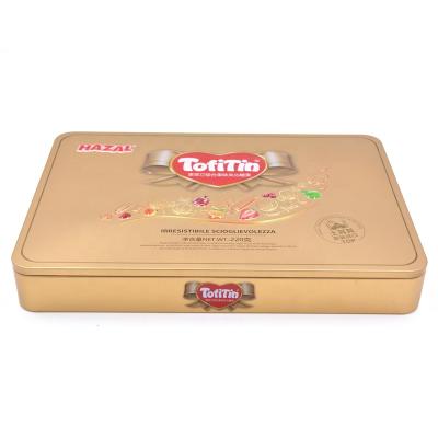 China Hot Classic Custom Rectangular Candy Metal Dropped Fruit Materials Recycled Selling Tin Packaging Box for sale