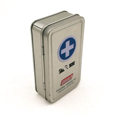 China Multifunctional Materials Monthly Pill Box Hinged Recycled Chewing Gum Tin Box for sale