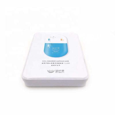 China Standard Rectangular Skin Care Products Packaging Metal Tin Box for sale