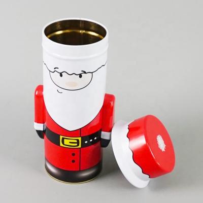 China Custom Recycled Christmas Snow Tin Doll Materials Tin Metal Type And Metal Tin Man Gift Material Package Box for sale