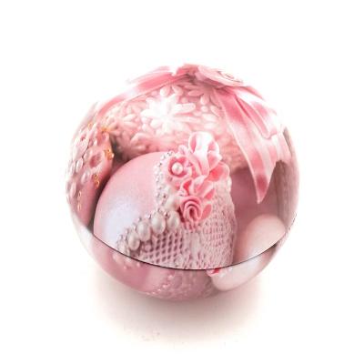 China Recycled Materials Christmas Metal Ball Tin Packaging Promotional Gifts for sale