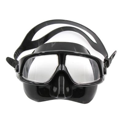 China Liquid Silicone Sea Mask Dive Low Volume Silicone Mask Free Black Scuba Diving Mask for sale