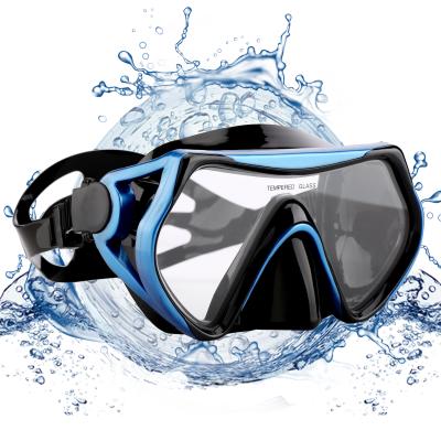 China Waterproof Scuba Diving Masks Tempered Glass Diving Equipment Mask Swimming Diving Mask for sale