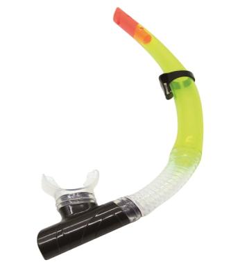 China Adult Snorkel Silicone Diving Half-Dry Snorkel for Scuba Diving, Snorkeling, and Freediving for sale